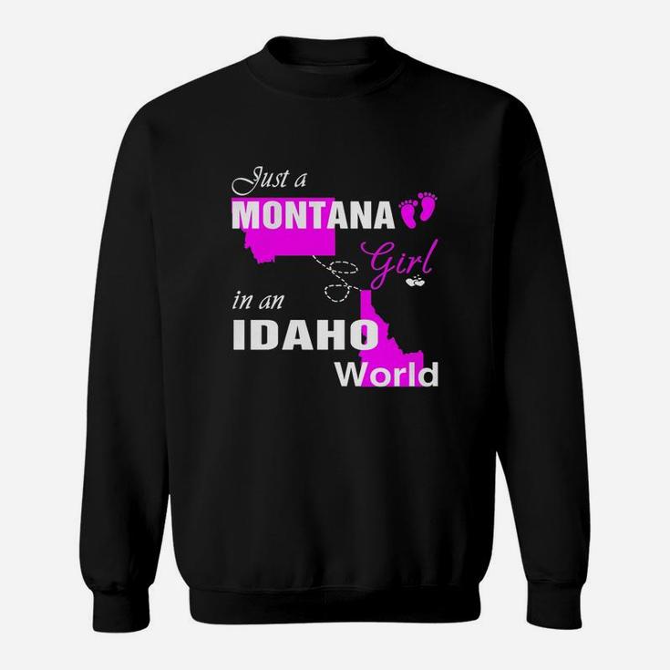 Montana Girl In Idaho Shirts,montana Girl Tshirt,idaho Girl T-shirt,idaho Girl Tshirt,montana Girl In Idaho Shirts,idaho Girl Hoodie Sweat Shirt