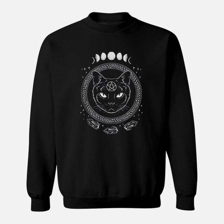 Moon Cat Crystal Sweat Shirt