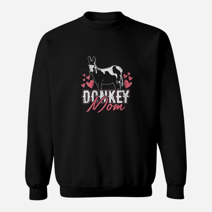 Mothers Day Farm Animal Mom Parent Women Girls Gift Donkey Sweat Shirt