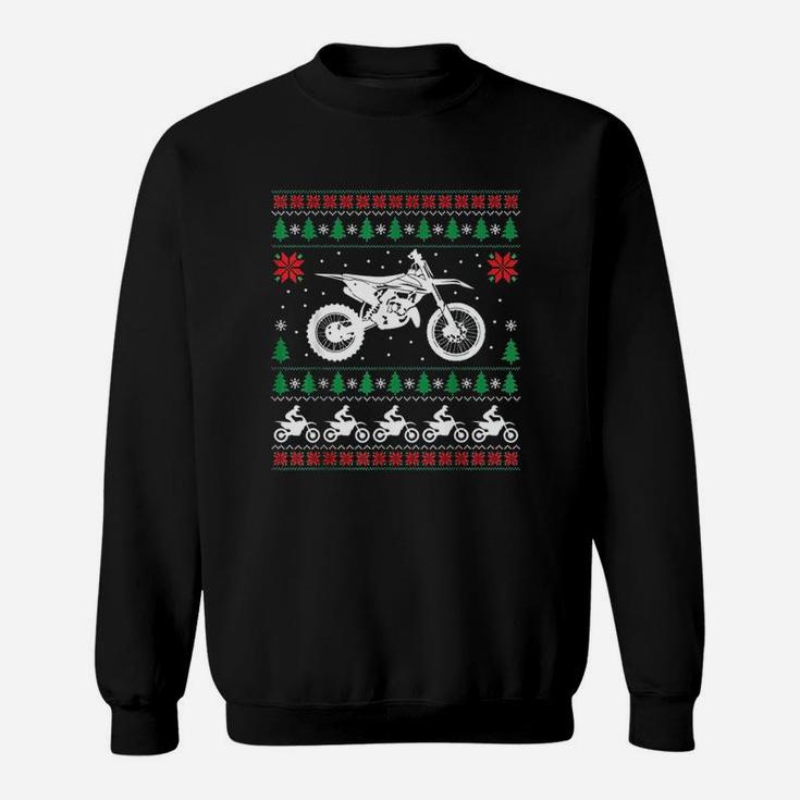 Motorcycle Ugly Christmas Sweat Shirt