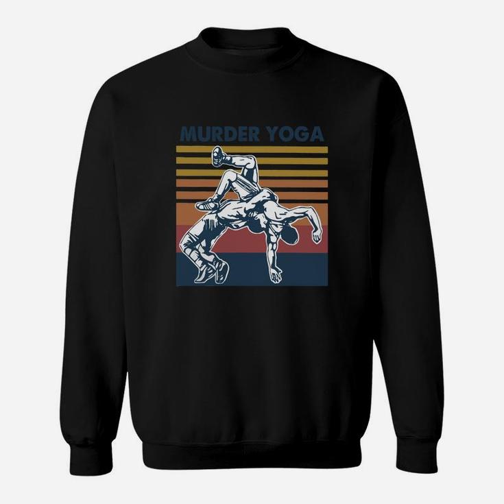 Murder Yoga Vintage Retro Taekwondo Sweat Shirt