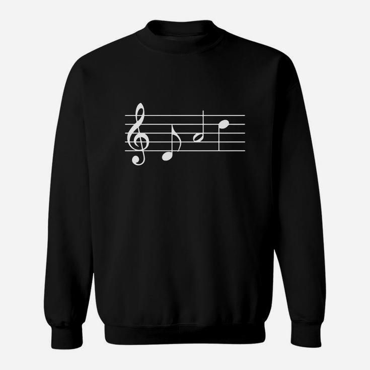 Music Dad T-shirt Text In Treble Clef Musical Notes Tshirt Sweat Shirt