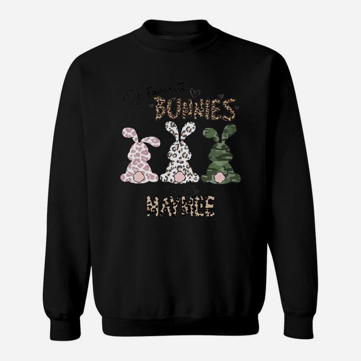 My Favorite Bunnies Call Me Maymee Lovely Family Gift For Women Sweat Shirt
