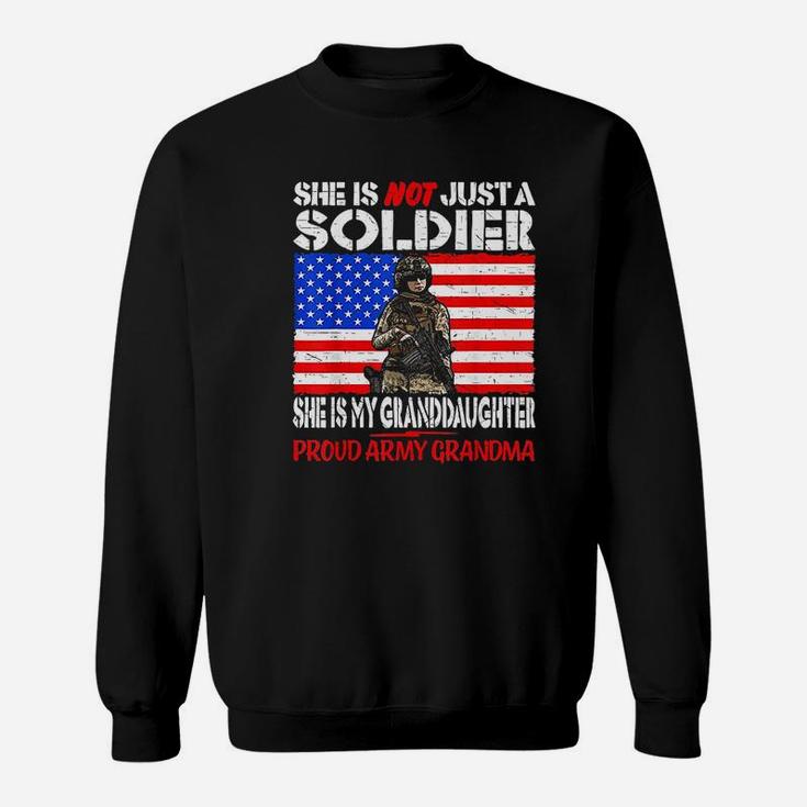My Granddaughter Is A Soldier Military Proud Army Grandma Sweat Shirt
