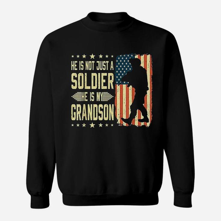 My Grandson Is A Soldier Hero Proud Army Grandparent Gifts Sweat Shirt