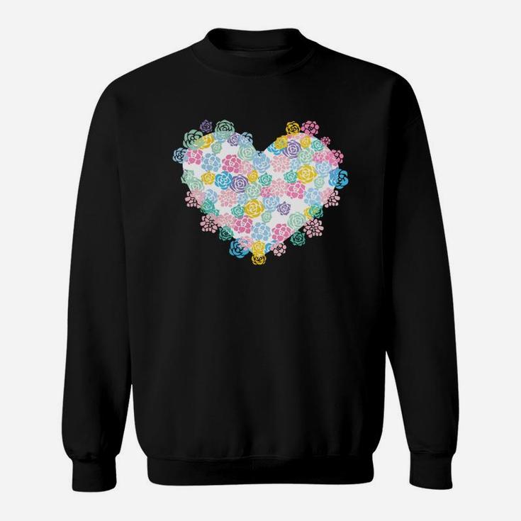 Neon Shirts - Flower Hearts Shirts Sweat Shirt
