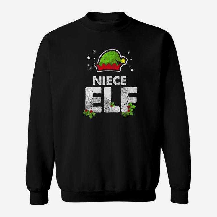 Niece Elf Matching Family Christmas Holiday Funny Sweat Shirt