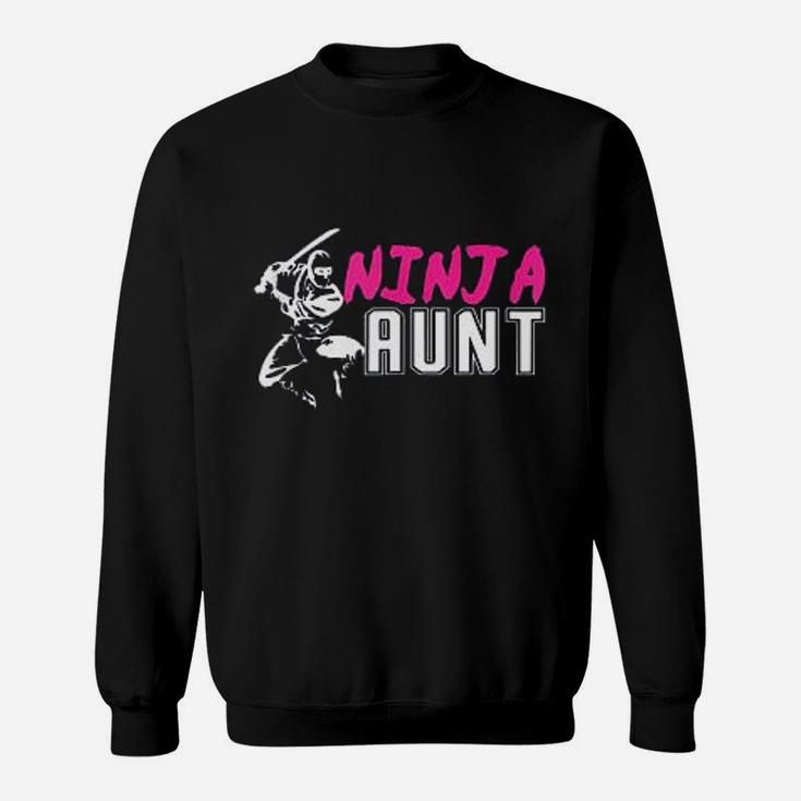 Ninja Aunt Matching Family Ninja Birthday Gift For Auntie Sweat Shirt