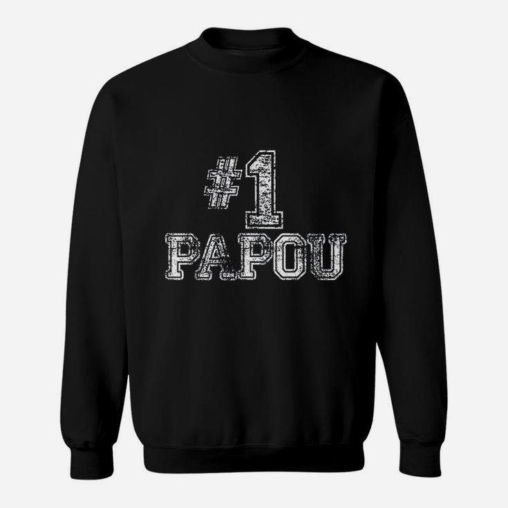 Number One Fathers Day Papou, best christmas gifts for dad Sweat Shirt