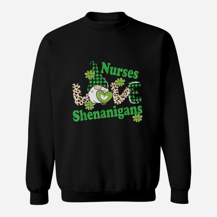 Nurses Shenanigans St Patricks Day Irish Gnome Sweat Shirt