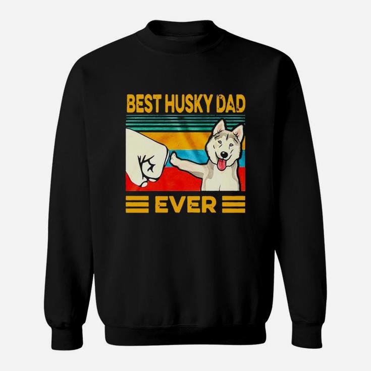 Official Best Husky Dad Ever Vintage Shirt Sweat Shirt