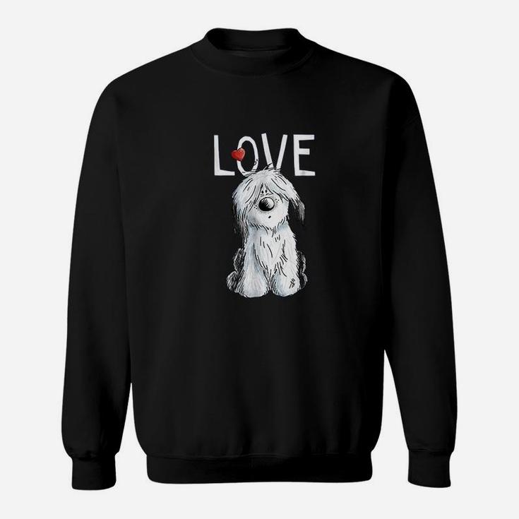 Old English Sheepdog My Heart Giggles Tshirt Dog Mother's Old English Sheepdog My Heart Giggles Tshirt Dog Mother's