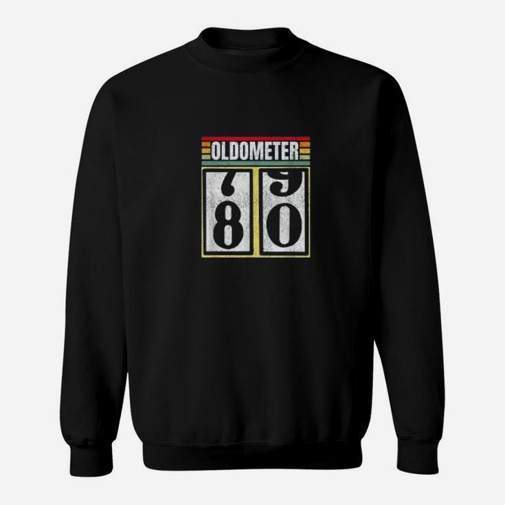 Oldometer 79-80 Years Old Automotive Enthusiasts Bday Sweat Shirt