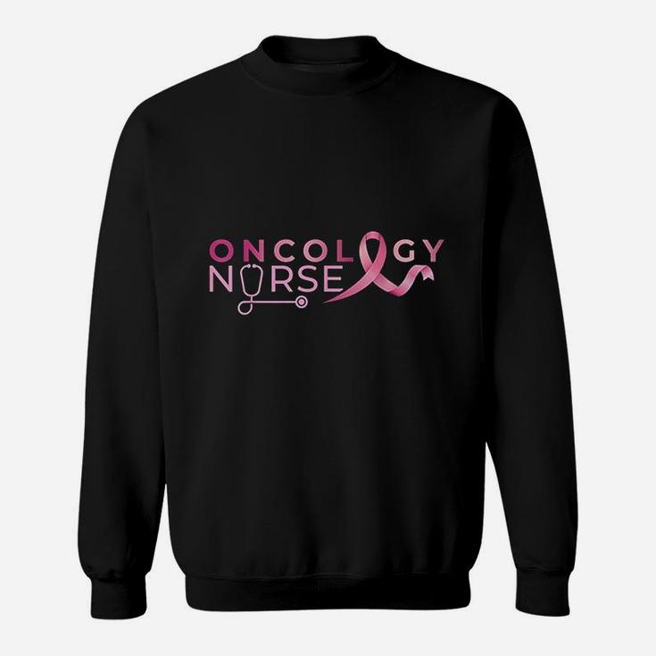 Oncology Nurse Pink Heart, funny nursing gifts Sweat Shirt