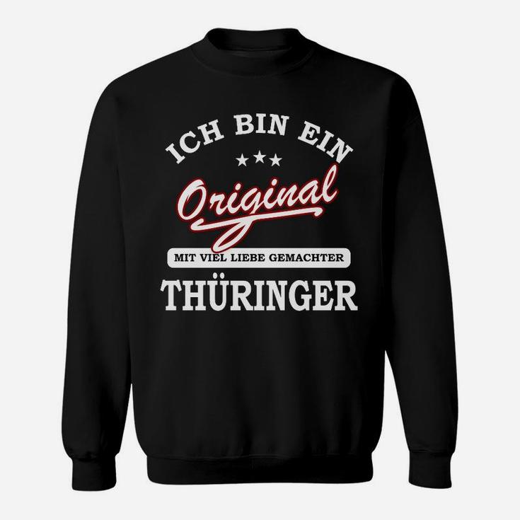 Original Thüringer Liebe Sweatshirt, Schwarzes Motiv Sweatshirt