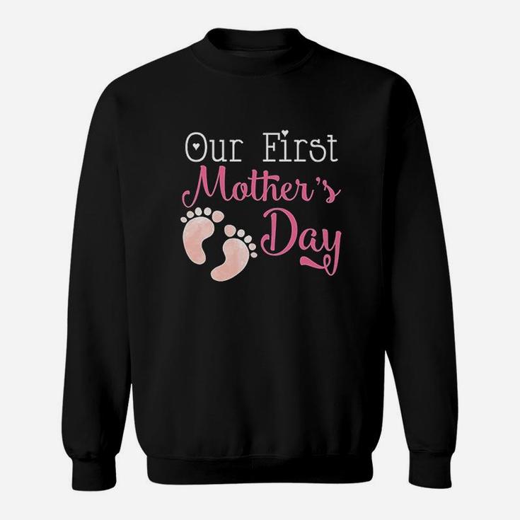 Our First Mothers Day Preg Announcement Sweat Shirt
