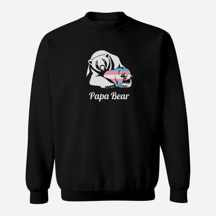 Papa Bear Transgender Daddy Lgbtq Gift Cute Sweat Shirt