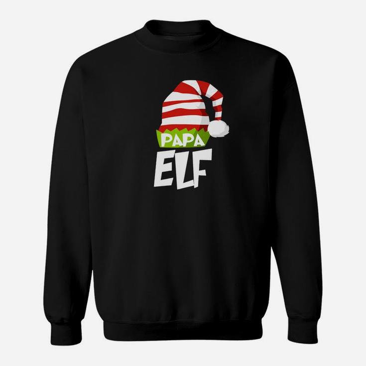 Papa Elf Family Christmas Shirt Matching Xmas Pajama Gift Sweat Shirt