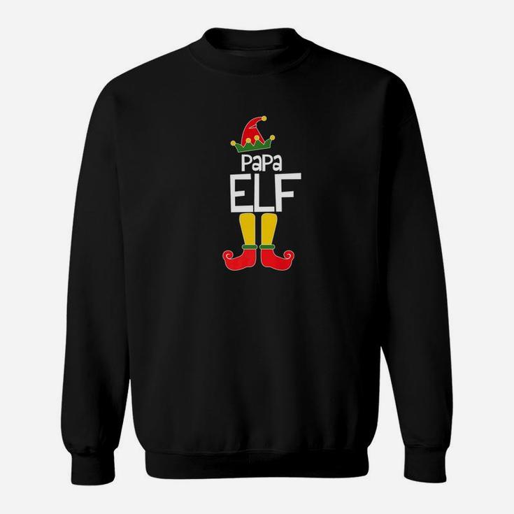 Papa Elf Santas Helper Christmas Holiday Sweat Shirt