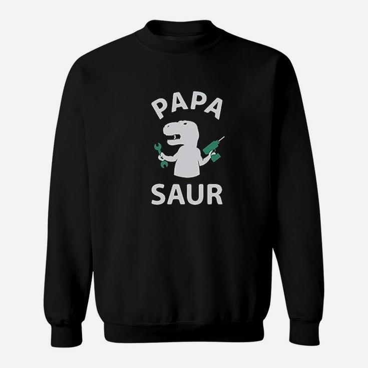 Papa Saur Trex Dad And Baby Saur Daddy And Me Sweat Shirt