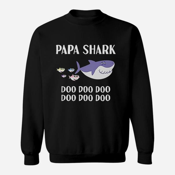Papa Shark Papa Gifts, dad birthday gifts Sweat Shirt