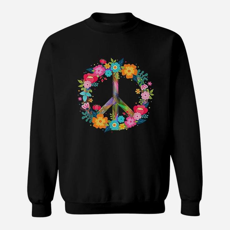 Peace Love Hippie Costume Tie Die 60s 70s Sweat Shirt