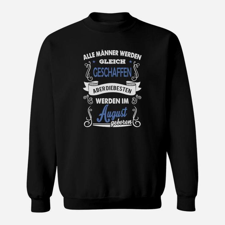 Personalisiertes Geburtstags-Sweatshirt für Männer, August Geburt