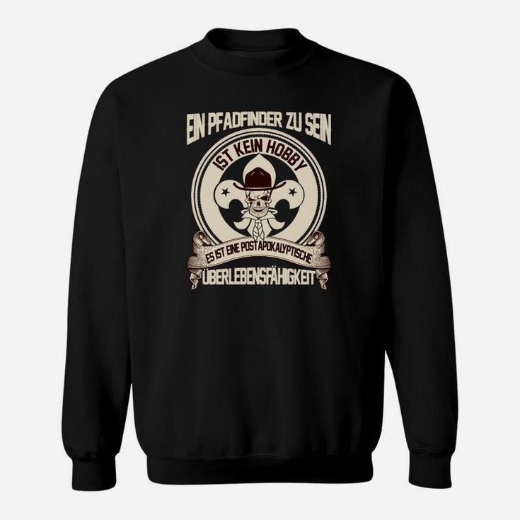 Pfadfinder Sweatshirt mit Schädel: Überlebensfähigkeit Motiv