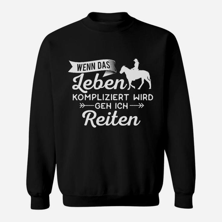 Pferd Pferde Reiten Reiter Reiterin Sweatshirt