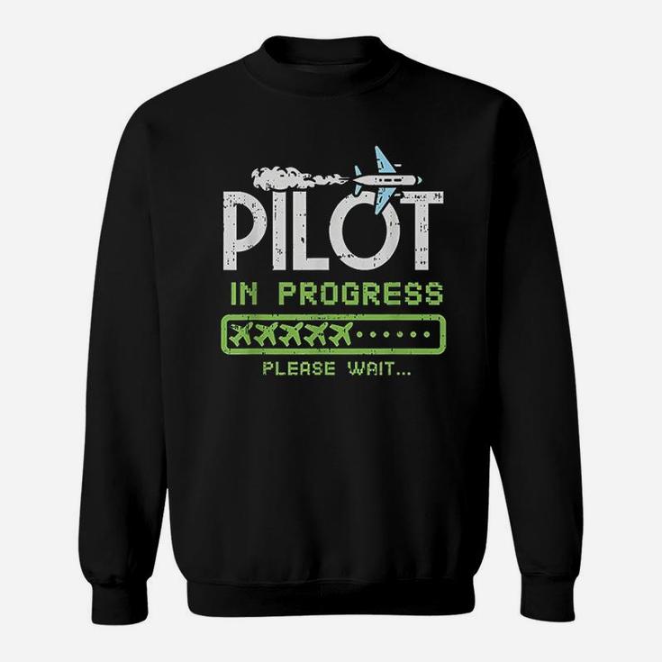Pilot In Progress Future Pilot Toy Airplane Lovers Sweat Shirt