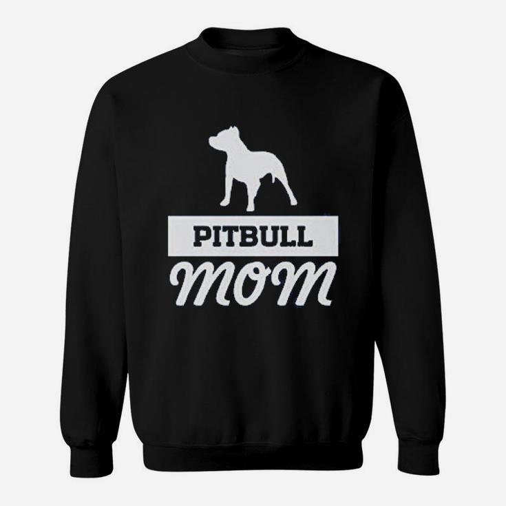 Pitbull Mom Dog Moms Sweat Shirt