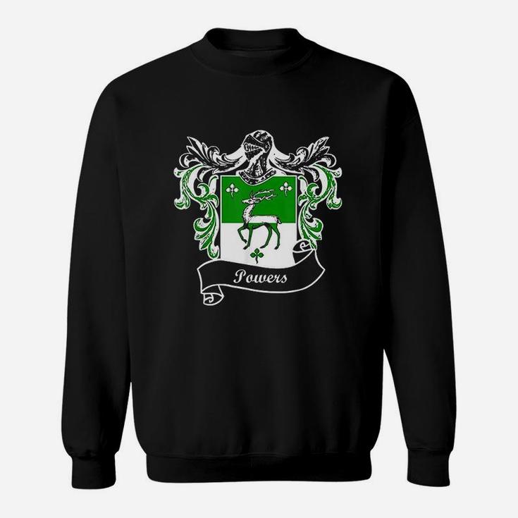 Powers Coat Of Arms Surname Last Name Family Crest Sweat Shirt