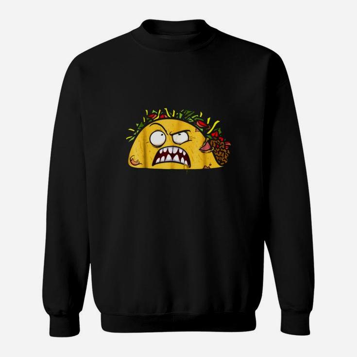 Premium Funny Tacos Zombie Face Scary Halloween Costumes Shirt Sweat Shirt