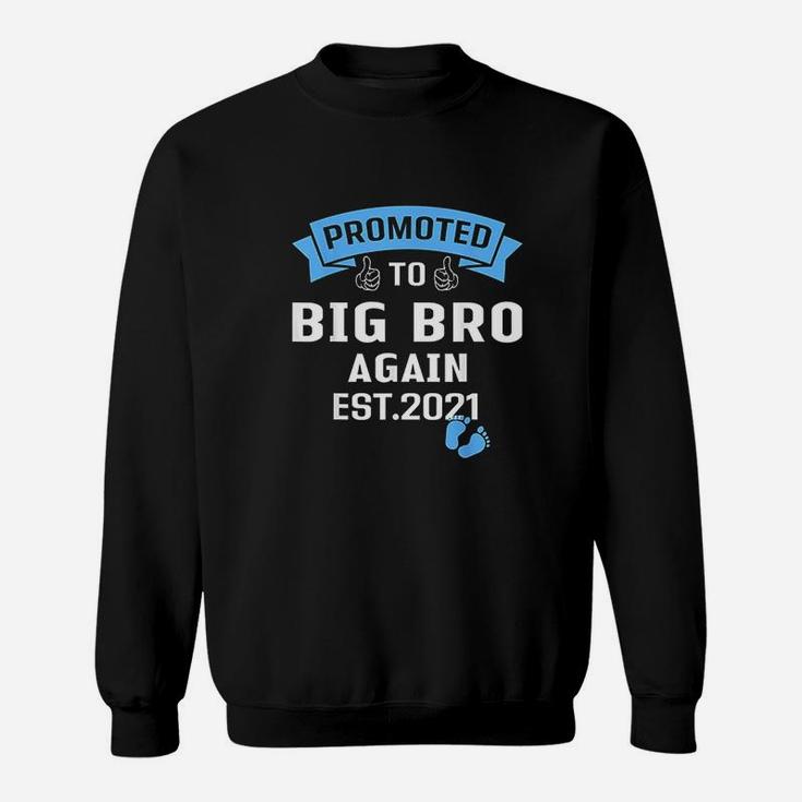 Promoted To Big Brother Again 2021 Older Brothers Gift Sweat Shirt