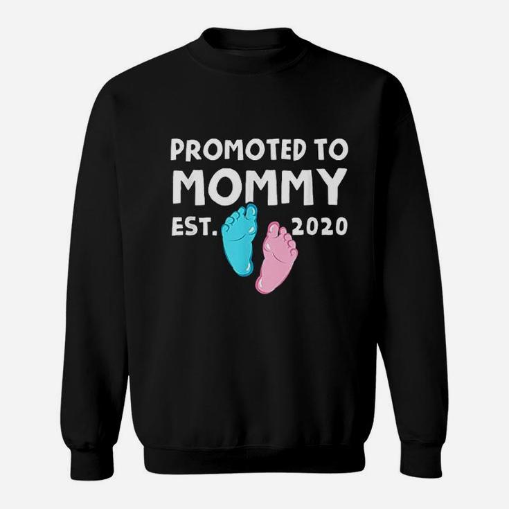 Promoted To Mommy Est 2020  New Mom Gift Sweat Shirt