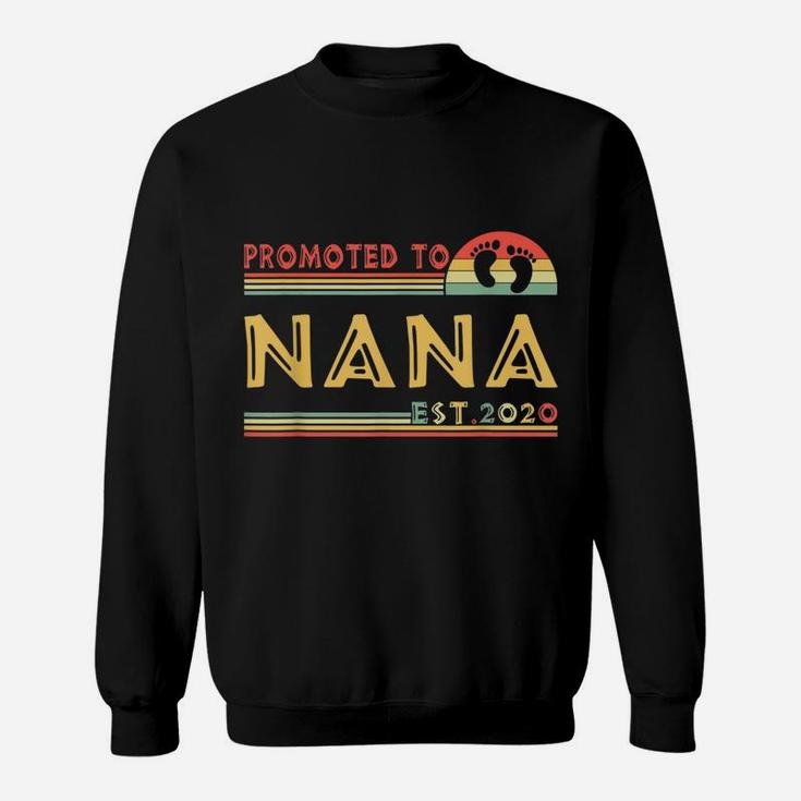 Promoted To Nana Est 2022 Mothers Day Gifts Vintage Retro Sweat Shirt