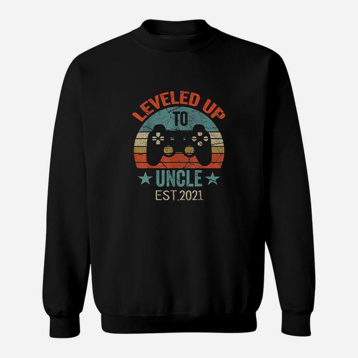 Promoted To Uncle Est 2021 Leveled Up To Daddy Sweat Shirt