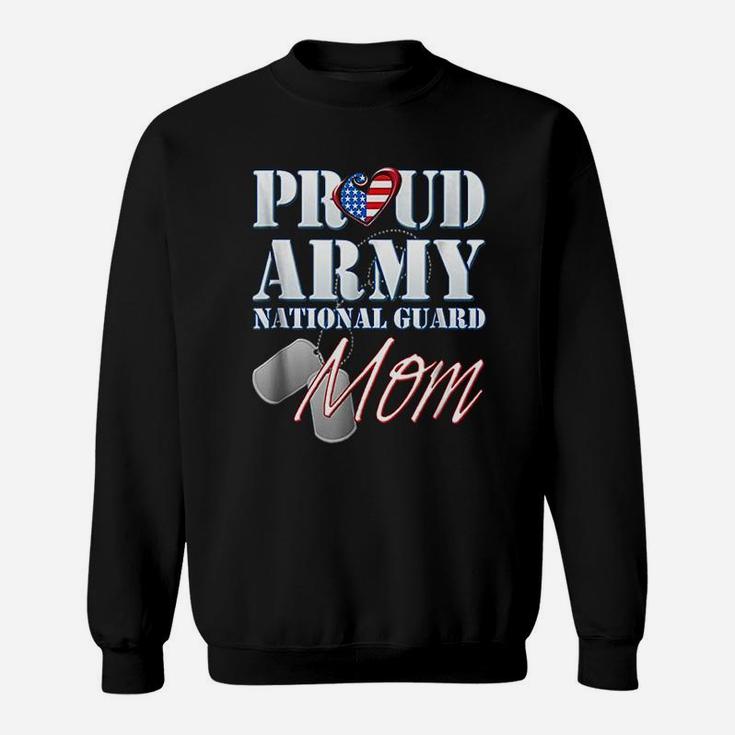 Proud Army National Guard Mom Usa Heart Mothers Day Sweat Shirt