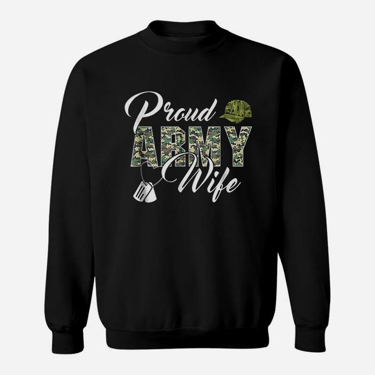 Proud Army Wife Awesome Army Soldiers Wife Sweat Shirt