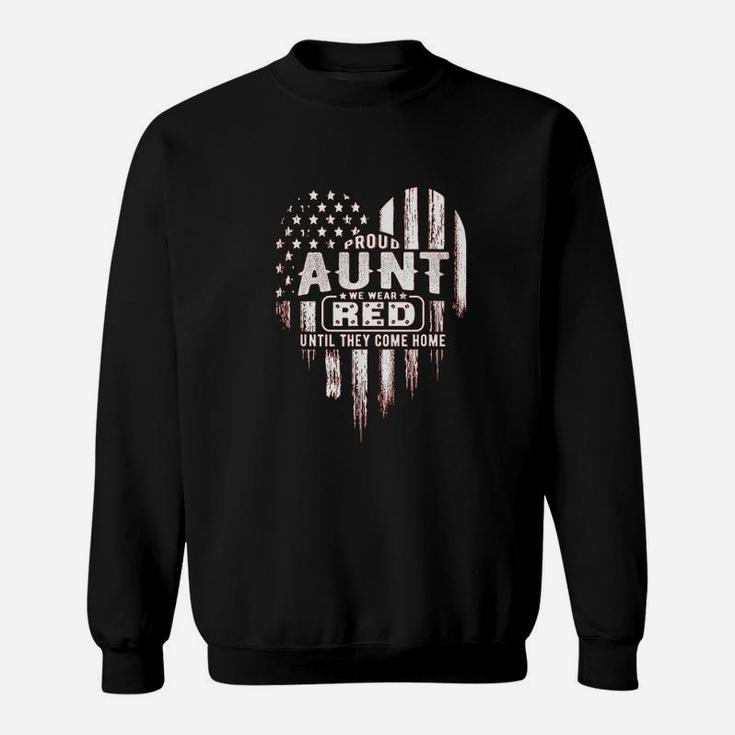 Proud Aunt Red Friday Military Family Sweat Shirt