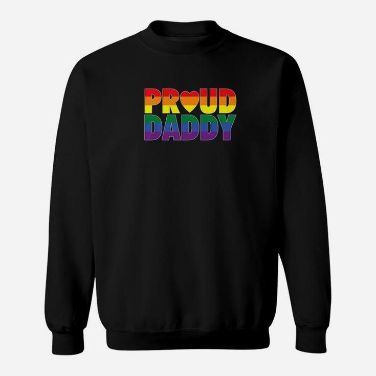 Proud Daddy Lgbt Parent Gay Pride Fathers Day Premium Sweat Shirt