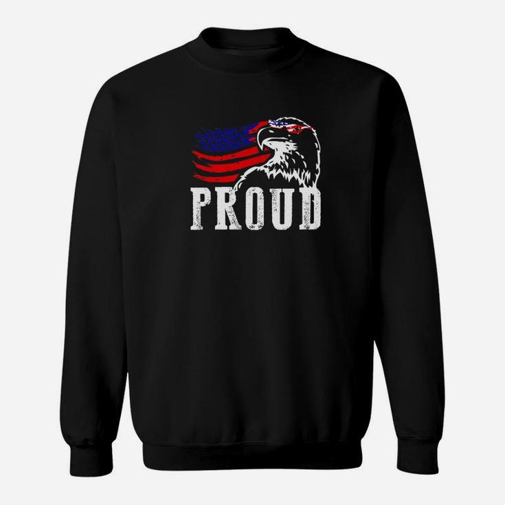 Proud Patriotic Eagle Patriotic 4th Of July Veteran Flag Day Premium Sweat Shirt