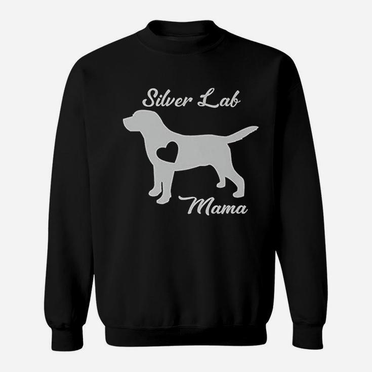Proud Silver Lab Mama Mom Labrador Retriever Gifts For Women Sweat Shirt