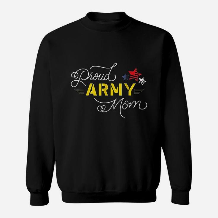 Proud Us Army Mom Stars Veteran Mothers Gift Sweat Shirt
