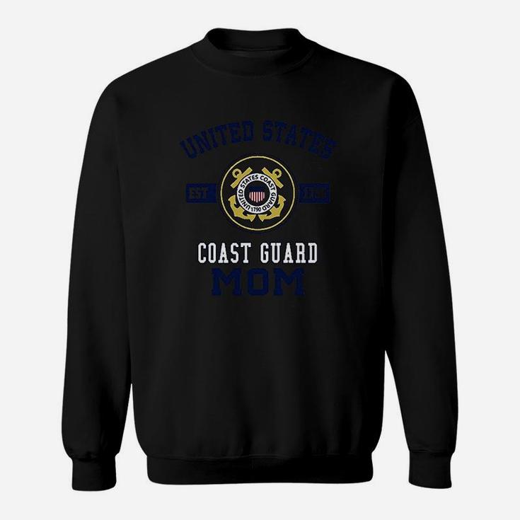 Proud Us Coast Guard Mom Military Pride Sweat Shirt