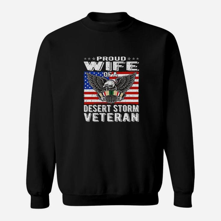 Proud Wife Of Desert Storm Veteran Sweat Shirt