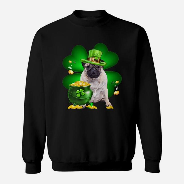 Pug Shamrock St Patricks Day Irish Great Dog Lovers Sweat Shirt
