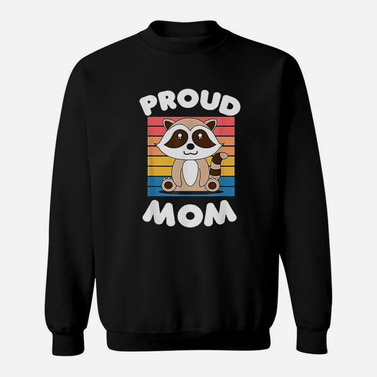 Raccoon Cute Animal Lovers Gift Funny Raccoon Mom Sweat Shirt