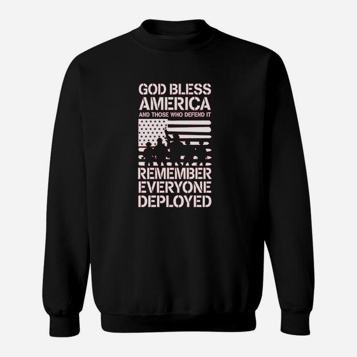 Red Friday Military Remember Everyone Deployed Sweat Shirt