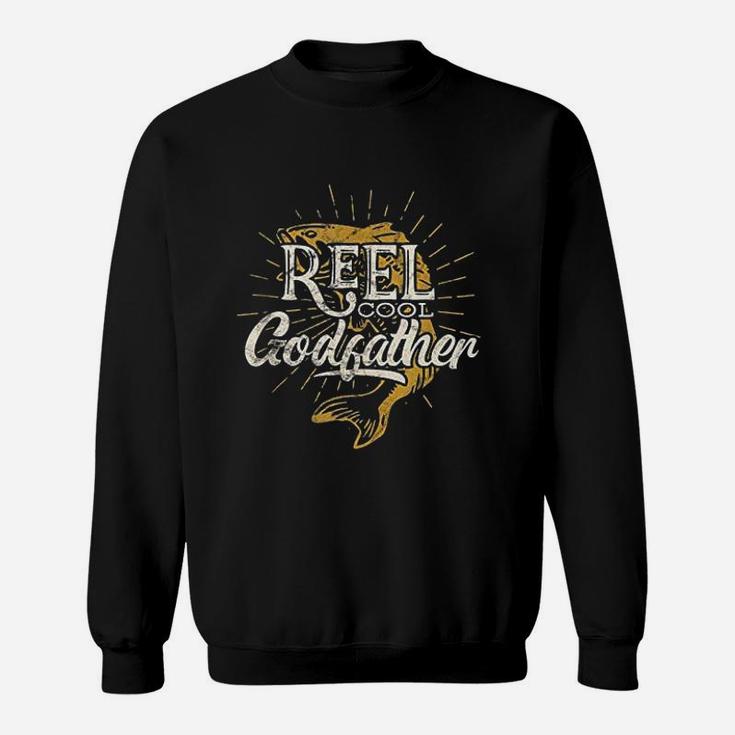 Reel Cool Godfather Fishing Graphic Saying Fish Lover Fun Sweat Shirt